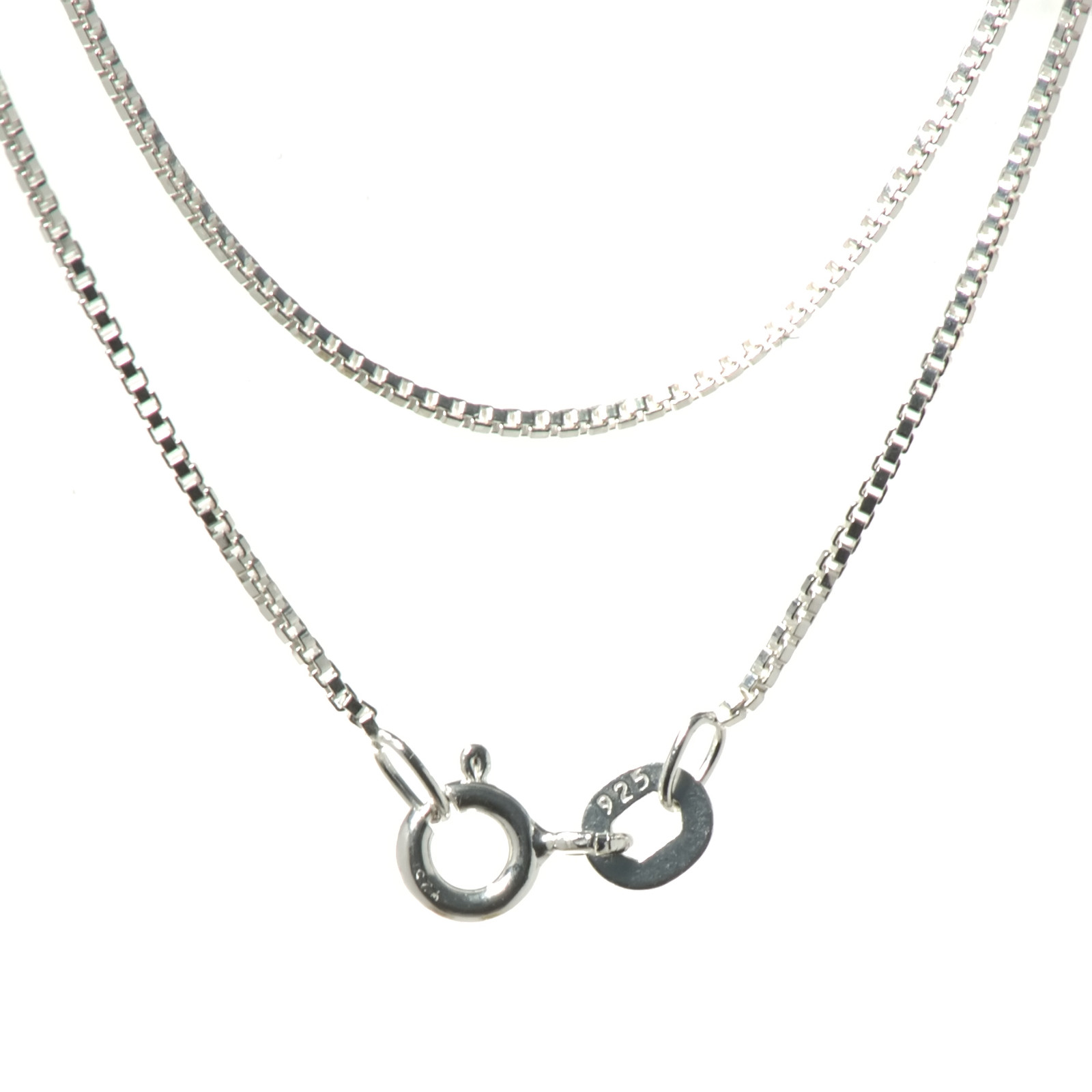 Venezianer Kette Halskette Silberkette 0,9 mm 925 Sterling Silber massiv