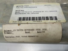 HILL GRAHAM CONTROLS P363T VOLTAGE FEEDBACK PCB CCT.DIAG. & ASSY. 301D042