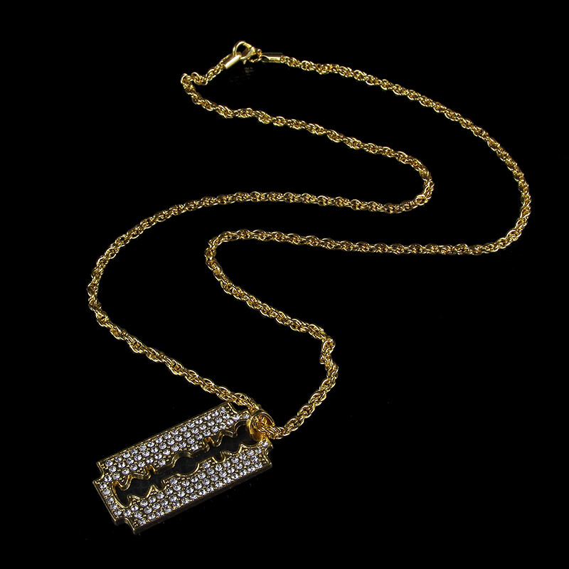 ネックレス・チョーカー BASSCLEF Chain Necklace Street Hip Hop Surgical CLEF SQUARE Hip hop Cuban necklace men and women fashion street 316L