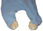 9H LN 0-3M Carter's Boys Blue Hide & Seek Teddy bear Footed Sleeper Outfit — photo 5