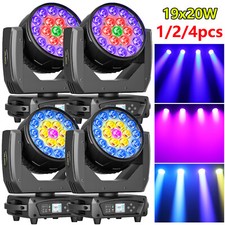 4PCS 380W RGBW LED Wash Zoom Moving Head Beam Light DMX DJ Party Stage Lighting