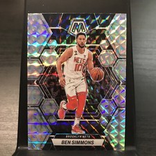 2022-23 Mosaic Base Silver Mosaic Prizm #183 Ben Simmons - Brooklyn Nets