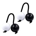 2 Pair Aslatuas Rhythmic Ball Kashaka Shaker, Hand Percussion Black & White