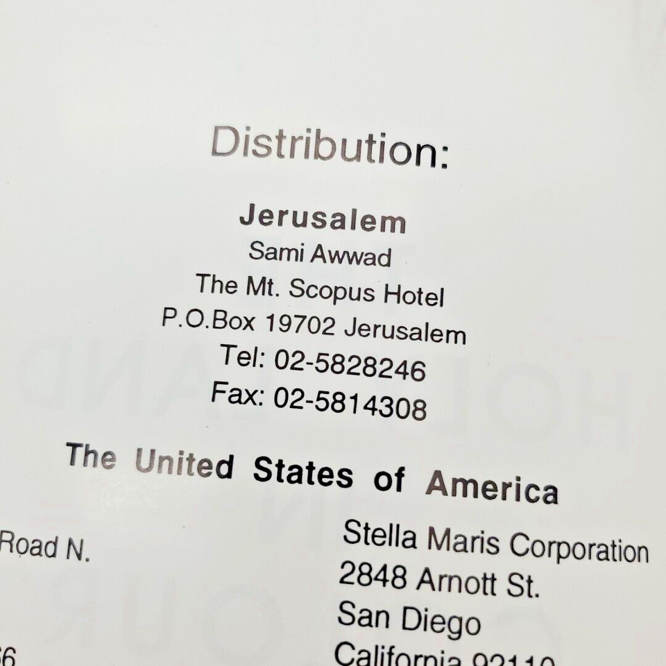 The Holy Land In Color Sami Awwad PB Jerusalem guidebook Vintage eBay