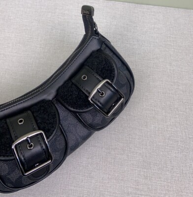 Coach Ashton Baguette Bag In Signature Canvas CY658 NWT | eBay