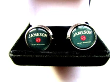 Jameson Cuff Links, Jameson Irish Whiskey logo cufflinks, jameson Cufflink