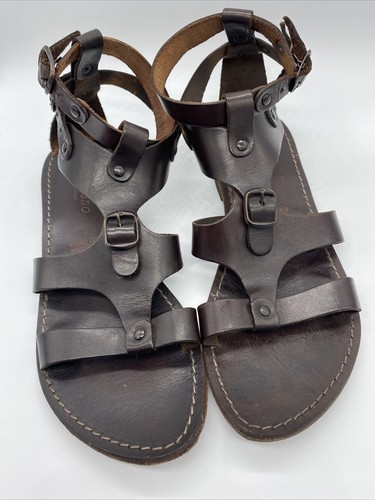 L\u0026#039;artigiano Vero Cuoio Women\u0026#039;s Strappy Sandal Brown Leather Sz 39  Made In Italy | eBay