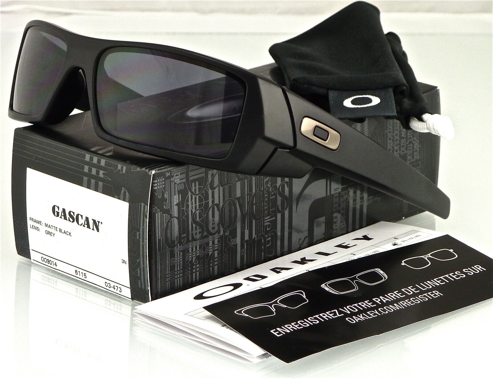 black gascan oakleys