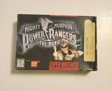 Mighty Morphin Power Rangers: The Movie SNES Super Nintendo CIB Complete Good