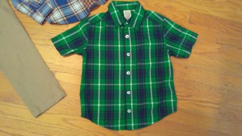 boys western shirts sz 4/ 5 & khaki pants back to school? new 1x1774 - Picture 2 of 4