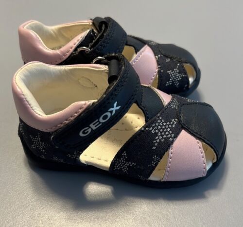 Geox Respira Closed Toe Baby Girl Shoes Sz 3 - Afbeelding 1 van 5