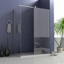 2M Walk in Dusche Duschwand Nano Glas Duschabtrennung Duschkabine Duschtrennwand