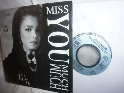 Janet Jackson, Miss You Much, You Need Me, German A&M 390 445-7 Single, 7'' 1989