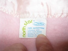 VINTAGE PINK NORTHSTAR/CHATHAM BABY BLANKET 57X41