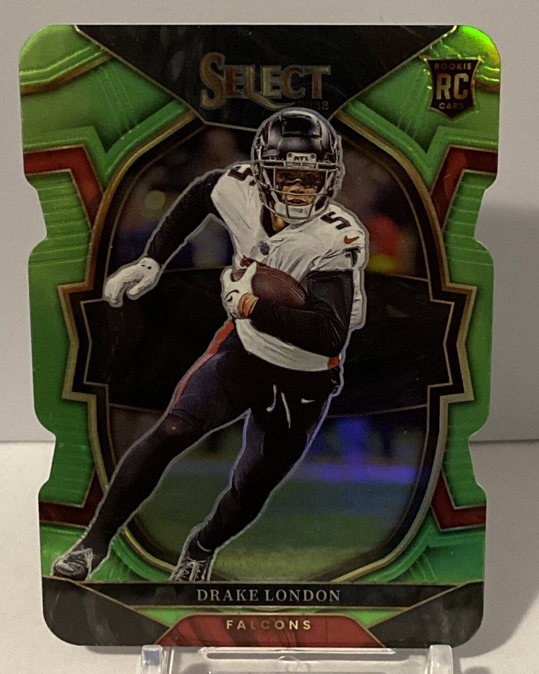 Drake London RC /299 2022 Select Concourse Neon Green Die-cut #35 🔥🔥