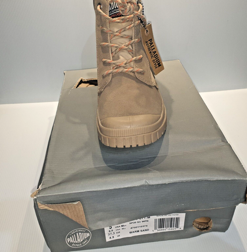 Palladium Pampa Waterproof Boots Warm Sand Women Size 4.5 - Kids Size 3 - Picture 16 of 19