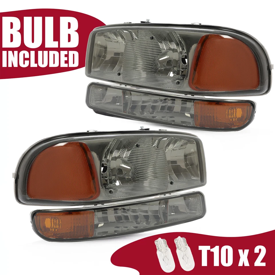 Faros de humo y lámparas de parachoques para GMC Sierra 1500 2500HD 1999-2007 Yukon 2002 Foto 2 de 4