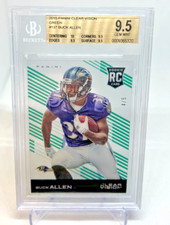 BGS 9.5 - 2015 Panini Clear Vision BUCK ALLEN RC Green 4/5 SP #137 Ravens
