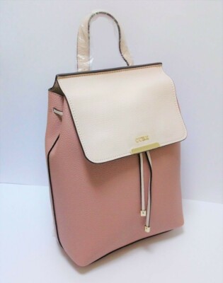 NEW GUESS VARSITY POP 4G LOGO COATED CANVAS FLAP TOP BACKPACK IN LATTE Guess | Bags | Guess Varsity Pop Logo Fox Leather Backpack  main image 2