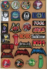 PATCHES. BAND PATCHES. ROCK AND ROLL PATCHES. COLLECTIBLES.