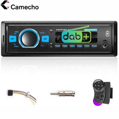 DAB 1-DIN MP3-Autoradio USB AUX-IN inkl. DAB-Antenne Bluetooth 5.0+Fernbedienung