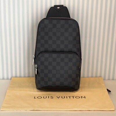 LOUIS VUITTON Avenue Sling Bag N41719 Damier Graphite Backpack shoulder  MB1157
