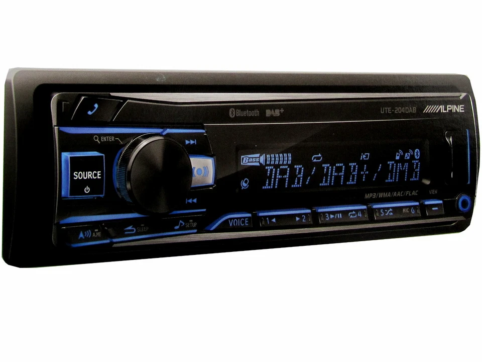 ALPINE UTE-204 DAB USB Bluetooth Radio Digitalradio DAB+ Antenne inklusive - Bild 3 von 4