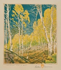Aspen Thicket : Gustave Baumann : Archival Quality Art Print