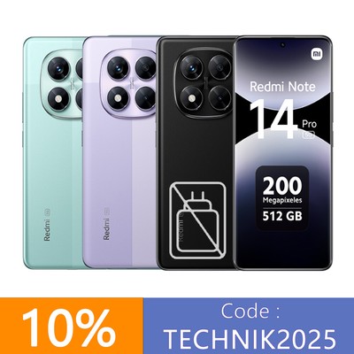 Xiaomi Redmi Note 14 Pro 5G Smartphone 8GB+256GB 200MP Dual SIM AMOLED HyperOS
