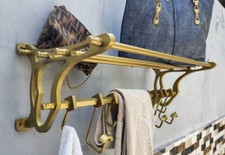 Home decor French  Luggage Rack Train Wall Mounted Rack vintage luxury