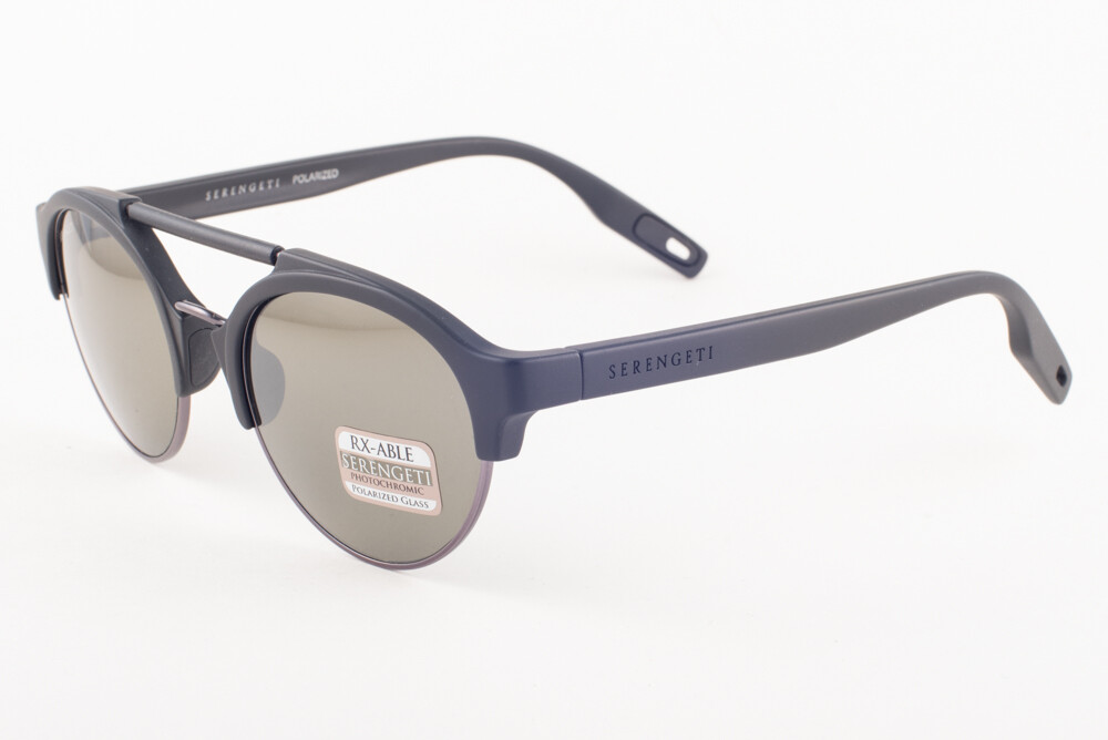 Serengeti SAVIO Satin Black 555nm Green Polarized Sunglasses