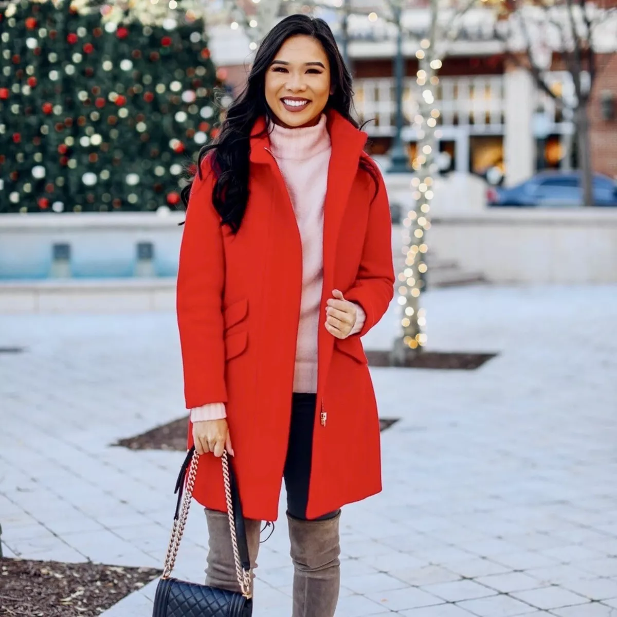 Jcrew clearance red coat
