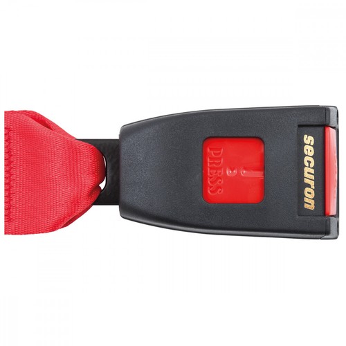 Rear Static Seat Belt For Peugeot 505 Berlina 1979-1990 Red - Picture 3 of 6