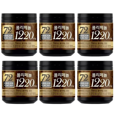 Lotte Dream Cacao 72% Polyphenol 1220mg Chocolate Ball 86g x 6EA - Korean Food