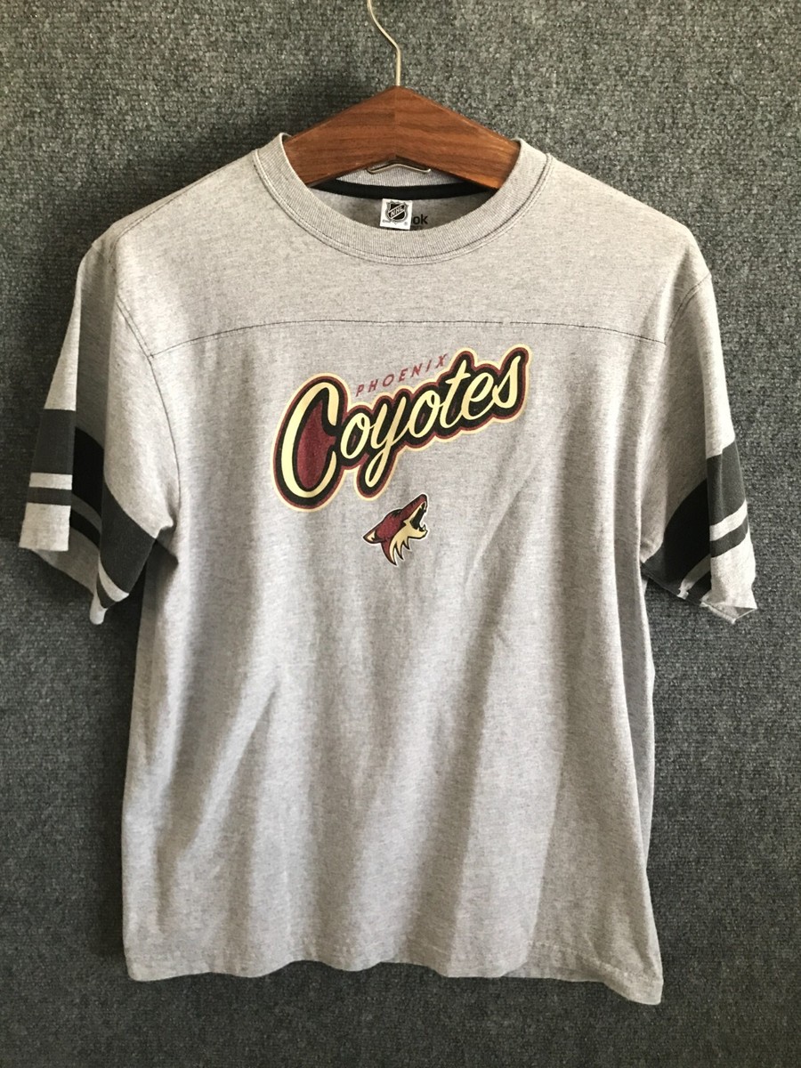 Reebok NHL Phoenix Coyotes T-Shirt Men's Size M Gray Short Sleeve