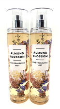TWO New Bath Body Works ALMOND BLOSSOM Mist Spray VANILLA ORCHID CASHMERE MUSK