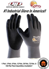 34-874 MaxiFlex Ultimate Micro Foam Nitrile Grip Coated PROTECTIVE WORK GLOVES