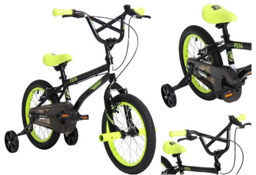 BOY'S/GIRL'S STUNT BMX BIKE BARRACUDA 16IN BLACK/YELLOW BRAND NEW BOXED - Picture 1 of 9