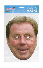Harry Redknapp 2D Cards Party Face Mask - Football Manager Party Fancy Dress