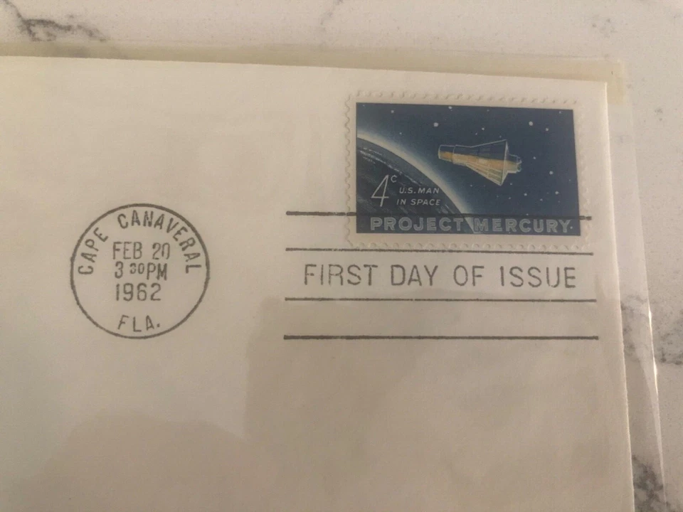 Project Mercury First Day Issue Envelope - Cape Canaveral Stamp, VF condition - Image 2 of 3