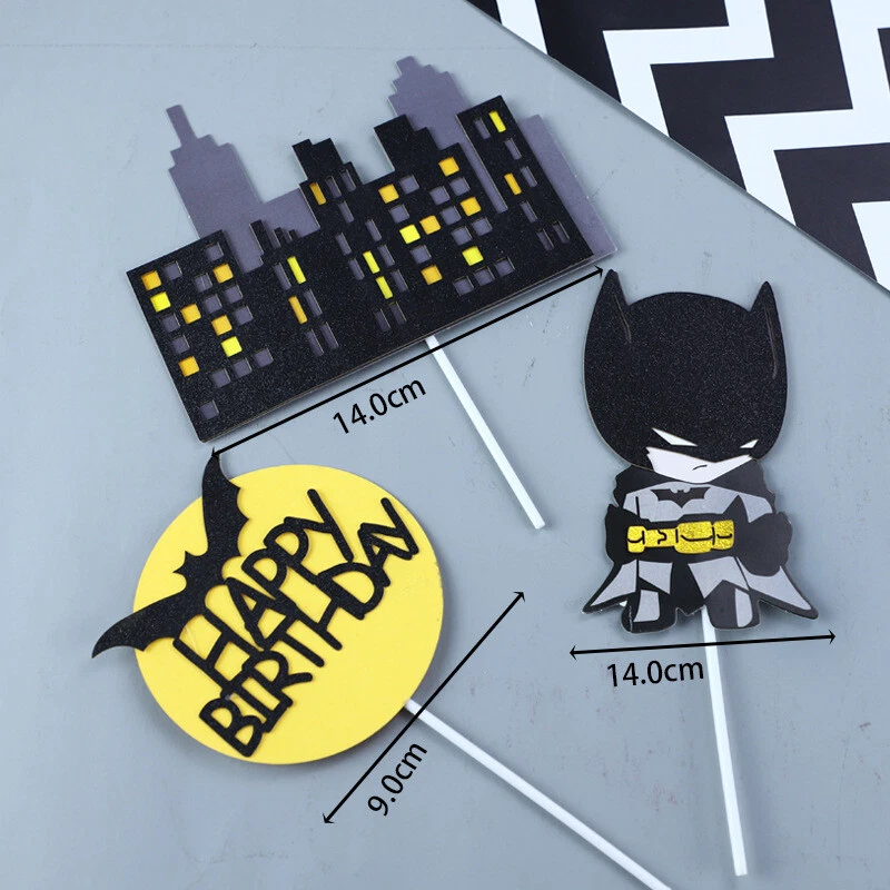 10pcs Batman Cake Topper Party Supplies Birthday Decoration - image 2 of 4