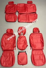 Katzkin 2014-2018 Gmc Sierra Double Cab Sle Custom Red Leather Seat Covers