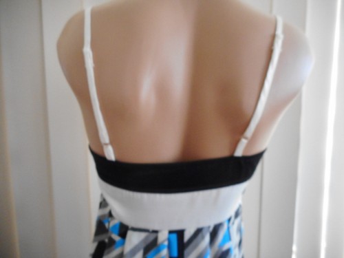 COOPER STREET DRESS 8 SPAGHETTI STRAPS GEOMETRIC MULTI COLOURED SMART CASUAL - Picture 7 of 8