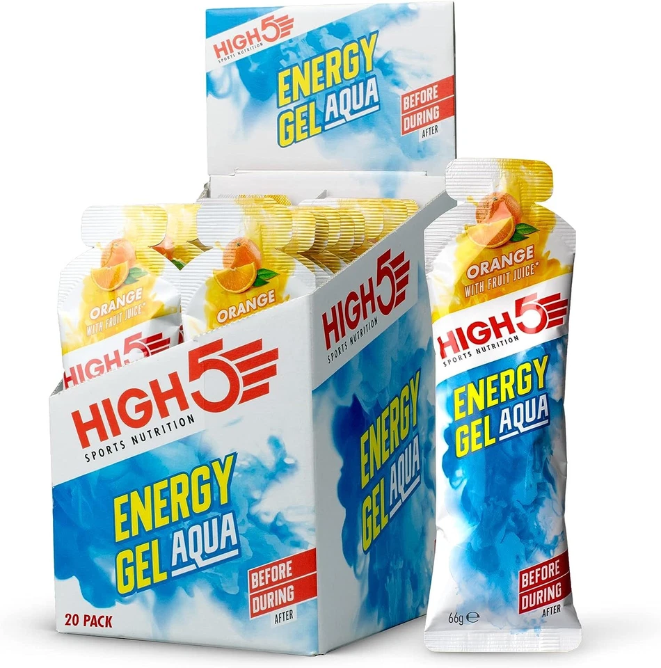 HIGH5 Energy Gel Aqua Liquid Quick Release Energy On The Go from Natural Fruit