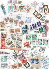 GRANDE LOTTO 1.000 FRANCOBOLLI ITALIA VARIE SERIE DEFINITIVE SU FRAMMENTO