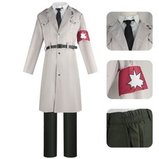 Uniforme Attack On Titan Marley Survey Corps‌ Chaqueta Camisa Pantalones Juegos con disfraces Accesorios