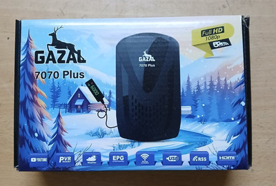 GAZAL receiver 7070 Plus 5G free fast shipping رسيفر اشتراك 10 سنوات