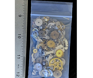 Steampunk Gears Cogs Old Watch Parts Pieces Jewelry Vintage 30g/1OZ