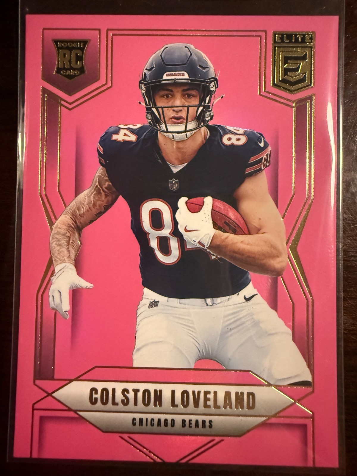 Colston Loveland 2025 Panini Donruss Elite Rookie Pink Parallel #109