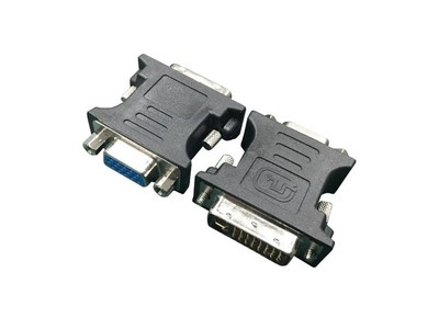 8716309091459 Video adapter DVI->VGA (24M/15F) black GEMBIRD